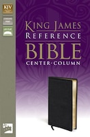 KJV, Reference Bible, Bonded Leather, Black, Red Letter 