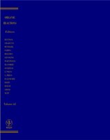 Organic Reactions