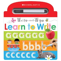 Scholastic Early Learners:  Write and Wipe Learn To Write