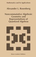 Noncommutative Algebraic Geometry And Representations Of Quantized Algebras