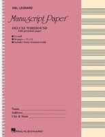 Deluxe Wirebound Premium Manuscript Paper (pink Cover)