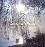 &quot;In Loving Memory&quot; Funeral Guest Book, Memorial 