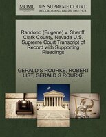 Randono  V. Sheriff, Clark County, Nevada U.s. Supreme Court