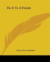Do It To A Finish