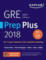 GRE Prep Plus 2018: 6 Practice Tests + Proven Strategies + 