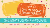 Good For One Mediocre Shoulder Rub: Considerate Coupons For Couples