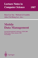 Mobile Data Management: Second International Conference, Mdm 2001 Hong Kong, China, January 8-10, 2001 Proceedings