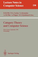Category Theory And Computer Science: Paris, France, September 3-6, 1991. Proceedings