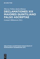 Declamationes Xix Maiores Quintiliano Falso Ascriptae