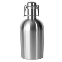 Stainless Steel 64-oz. Beer Growler To-go - Silver By Asobu