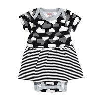 Skip Hop Star-struck Short Sleeve Skirted Bodysuit - Cloud By Skip Hop