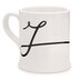 Cursive Monogram Mug - J