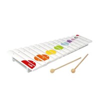 This Confetti Large Xylophone from Janod is constructed from wood to be very sturdy and strong, making it a good choice for the young beginning musician