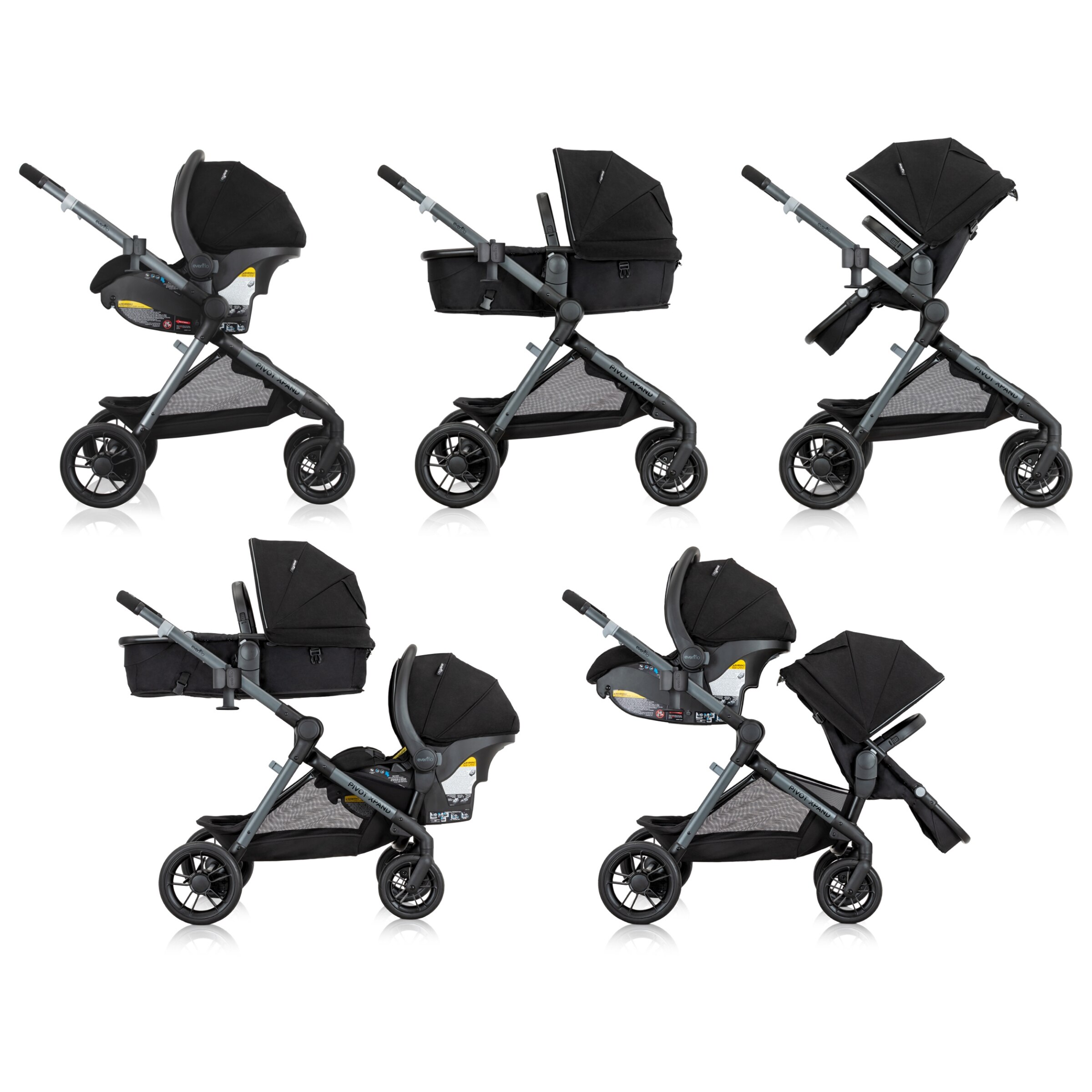 Double stroller for sale evenflo car seat