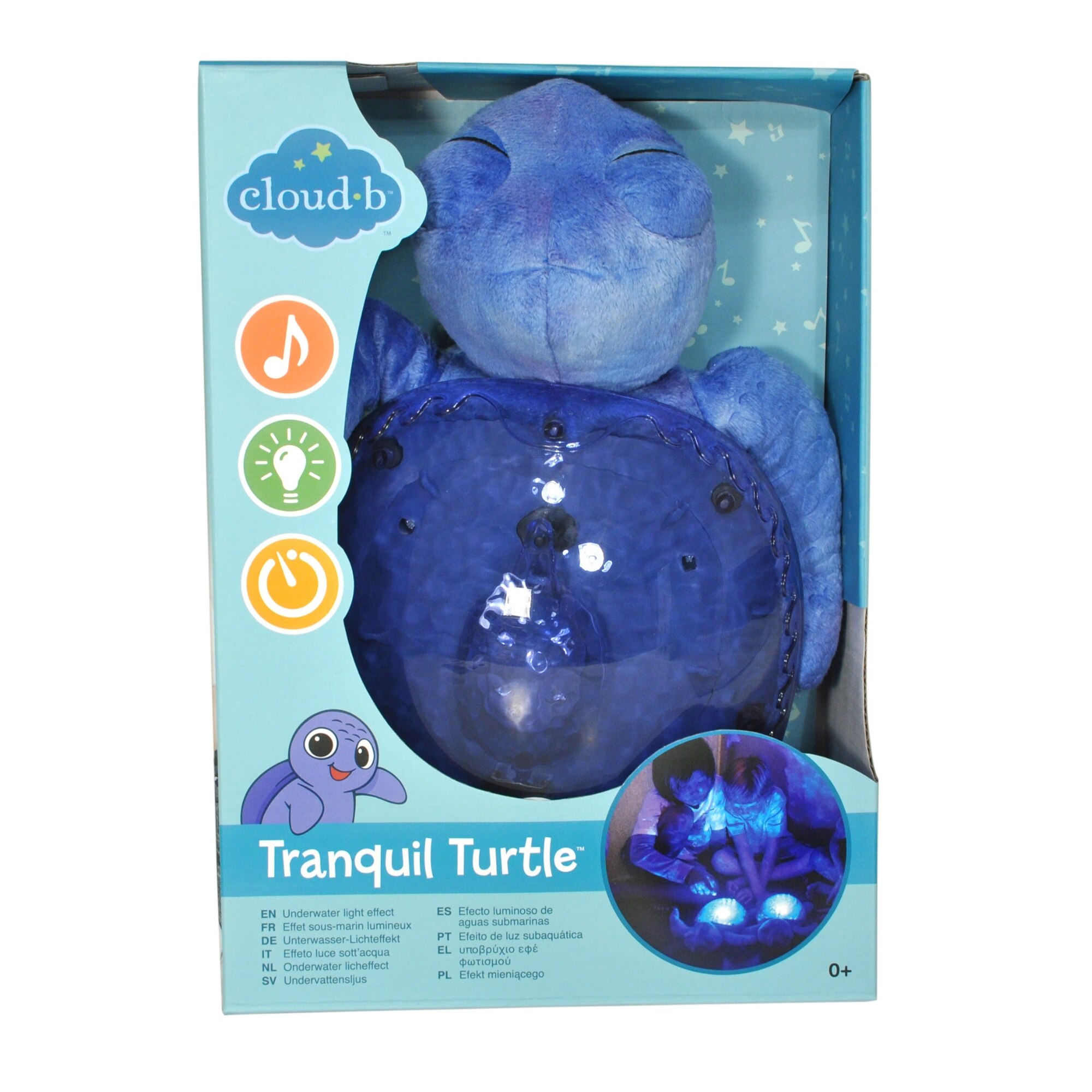 Cloud B Tranquil Turtle Nightlight-Ocean Blue