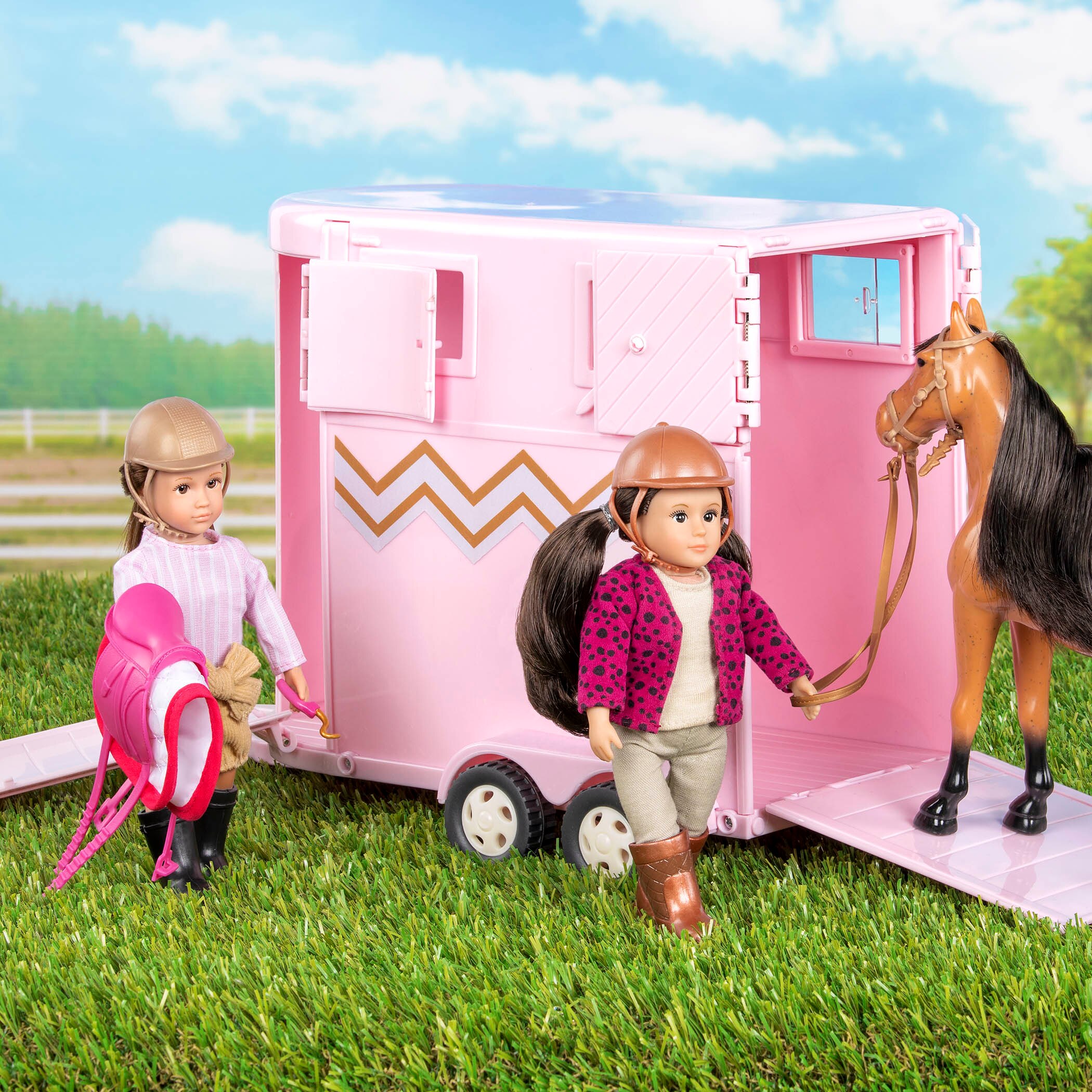 american girl doll horse trailer