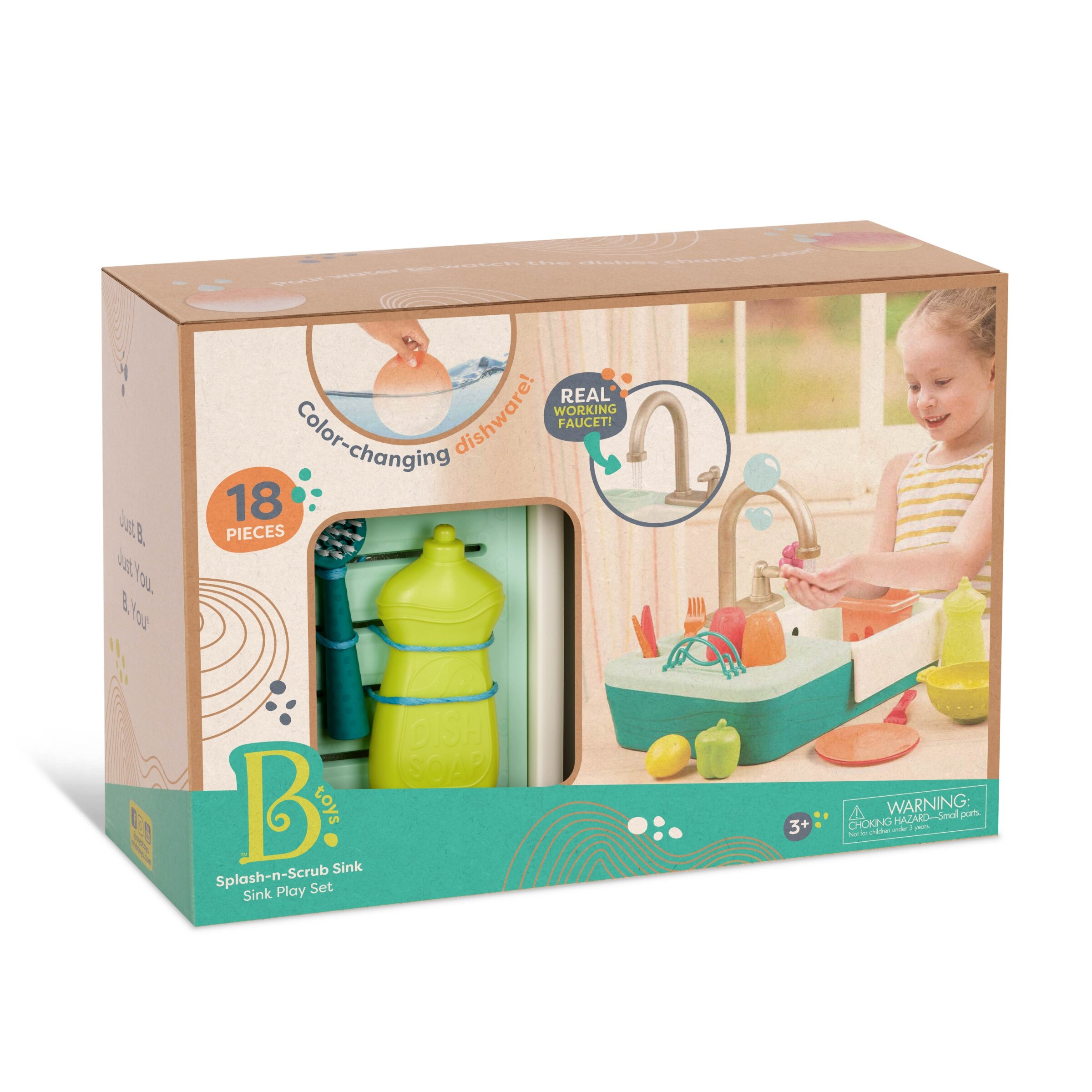 B. Toys SplashNScrub Sink Play Set The Pen Centre