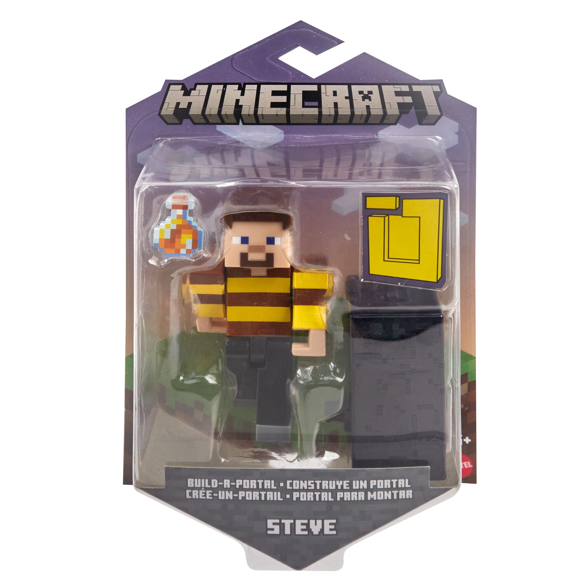 Minecraft - Figura Articulada - Pigmadillo vs Esqueleto - GYR98 - Matt -  Real Brinquedos