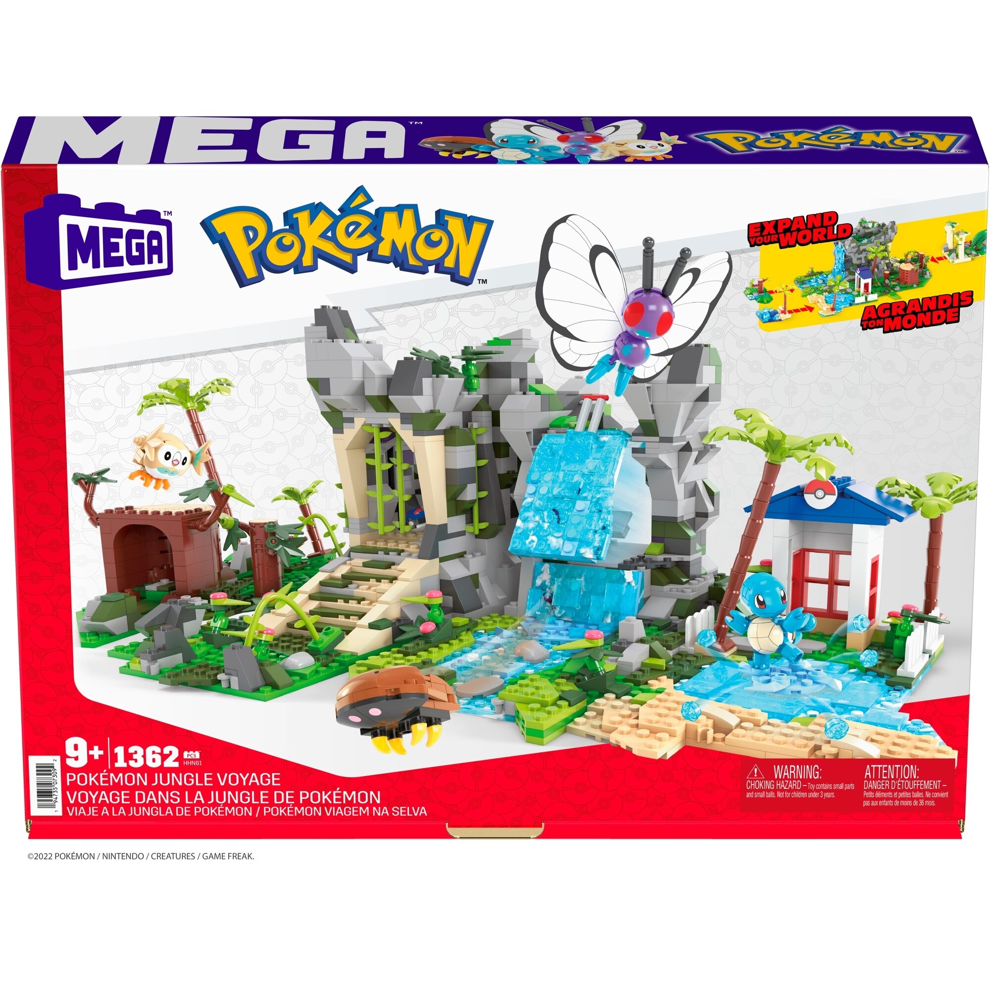 MEGA Pokemon Build & Show Pikachu Evolution Trio Construction Set, Building  Toys for Kids