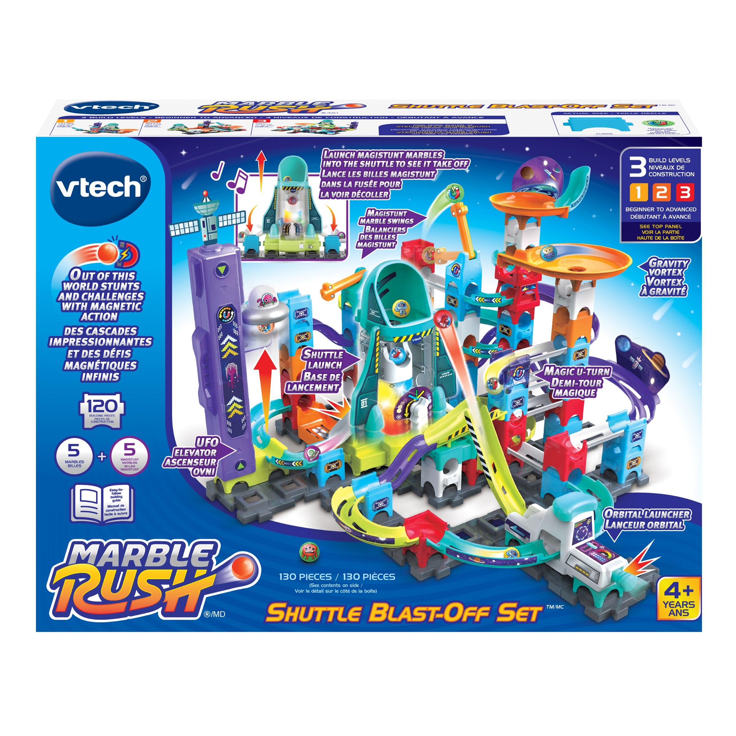 VTech® Go! Go! Smart Wheels® 4-in-1 Zig-Zag Raceway™ Track Set & Stunt Car