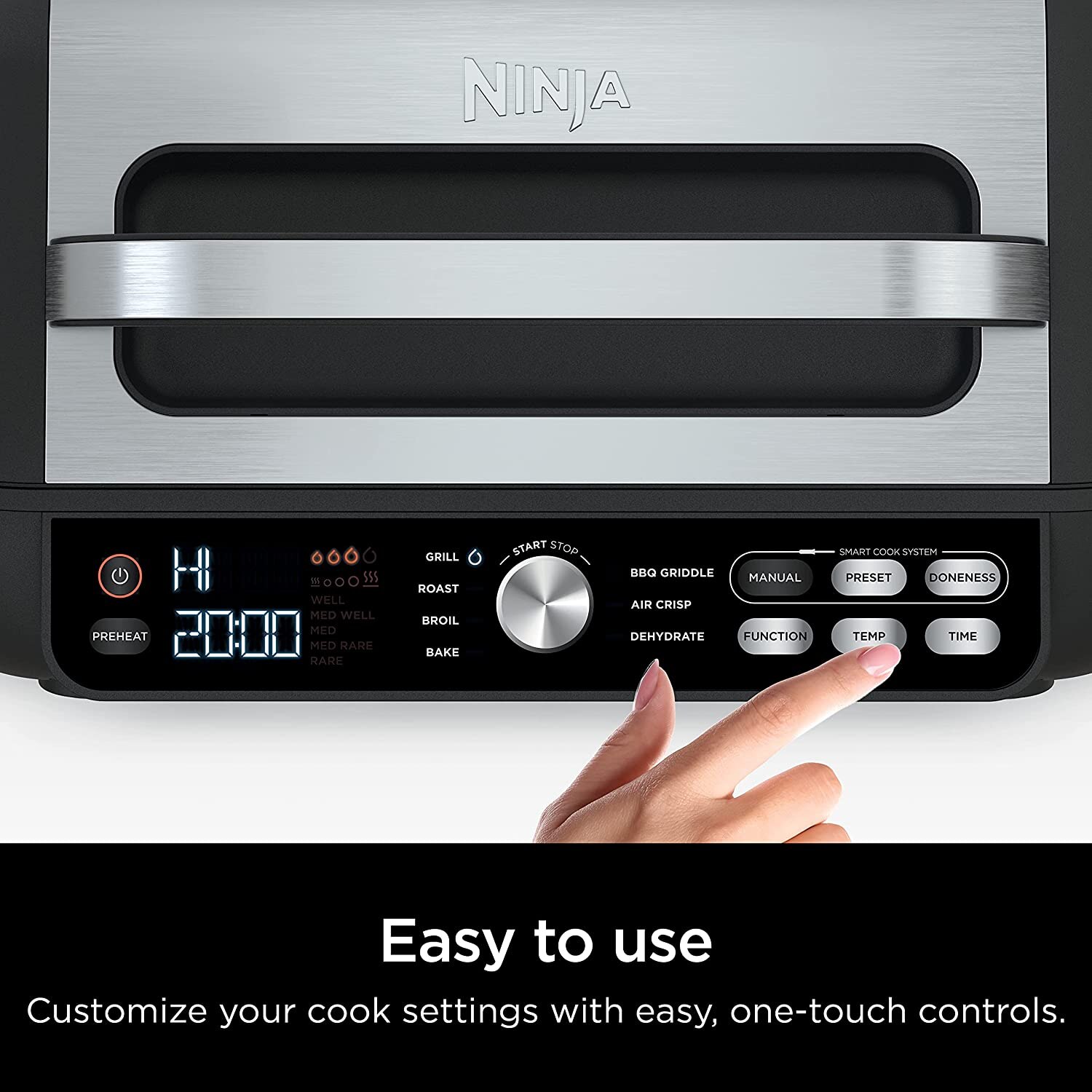 Ninja Foodi Smart XL Pro 7In1 Indoor Grill & Griddle With Smart Cook