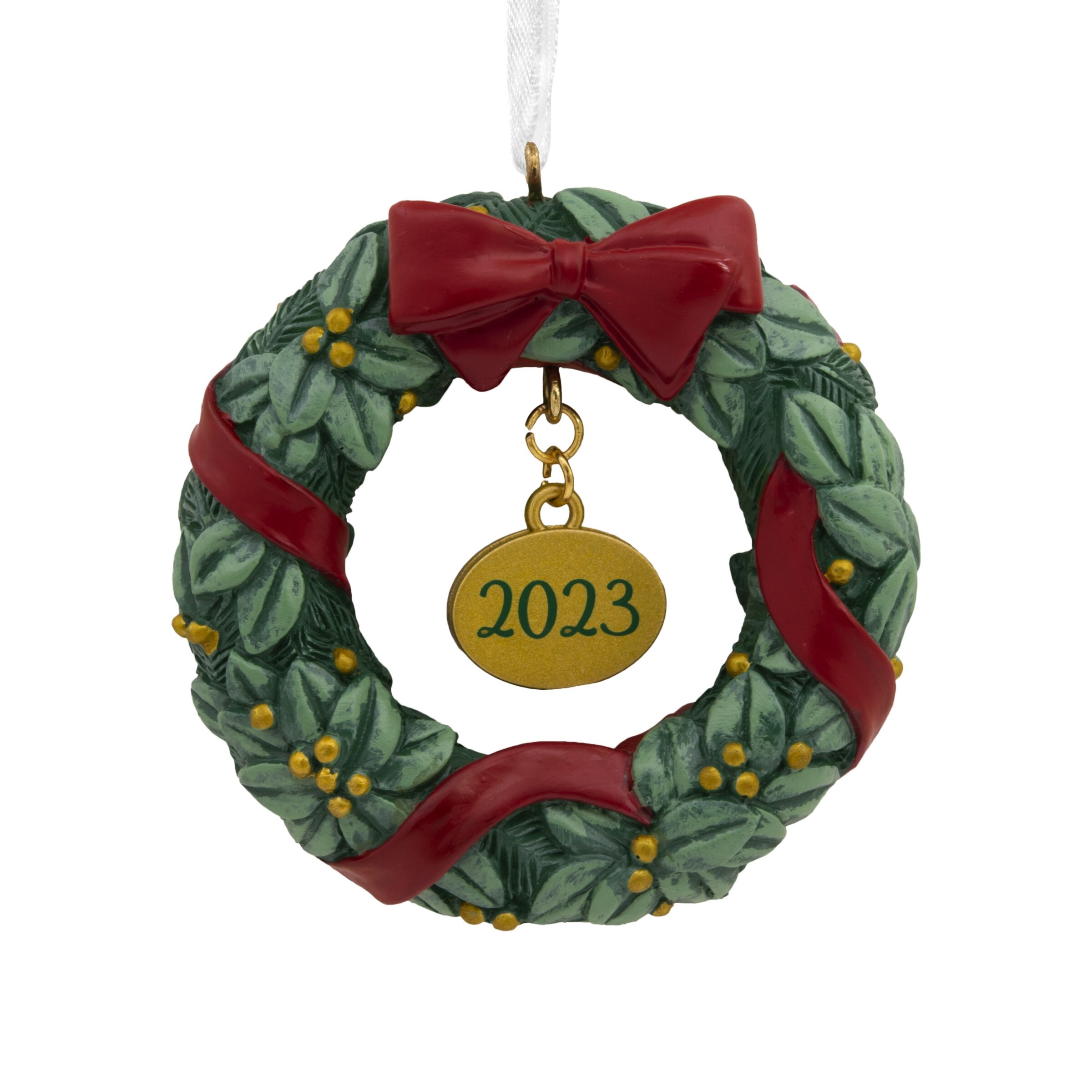 Hallmark Resin Figural Wreath Dated in Null | Square One