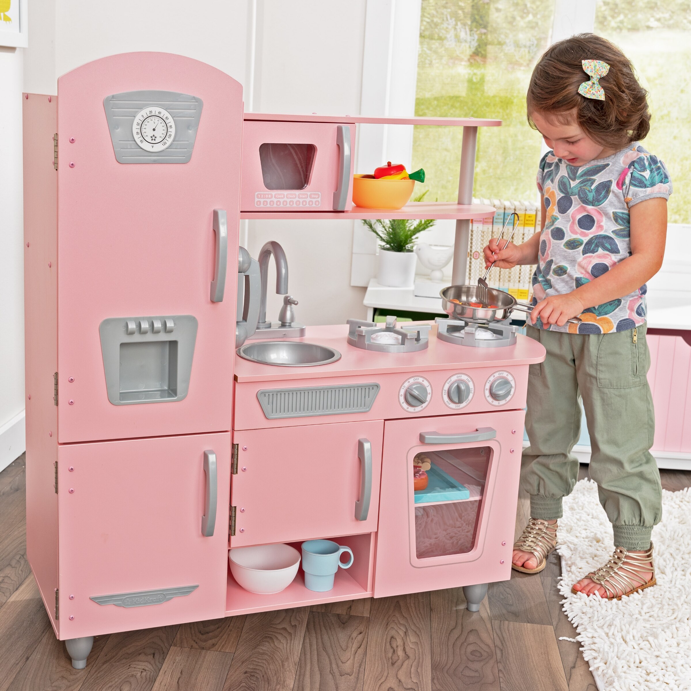 KidKraft Vintage Wooden Play Kitchen, Pink Willowbrook Shopping Centre