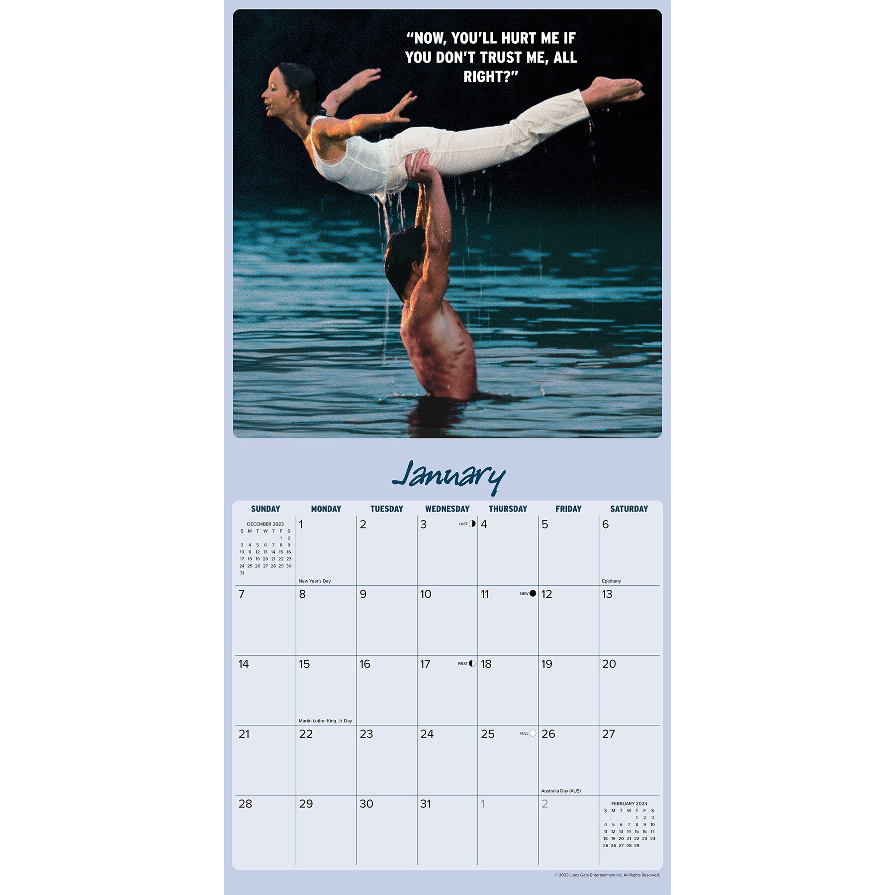 Willow Creek Press 2024 Wall Calendar Dirty Dancing Willowbrook