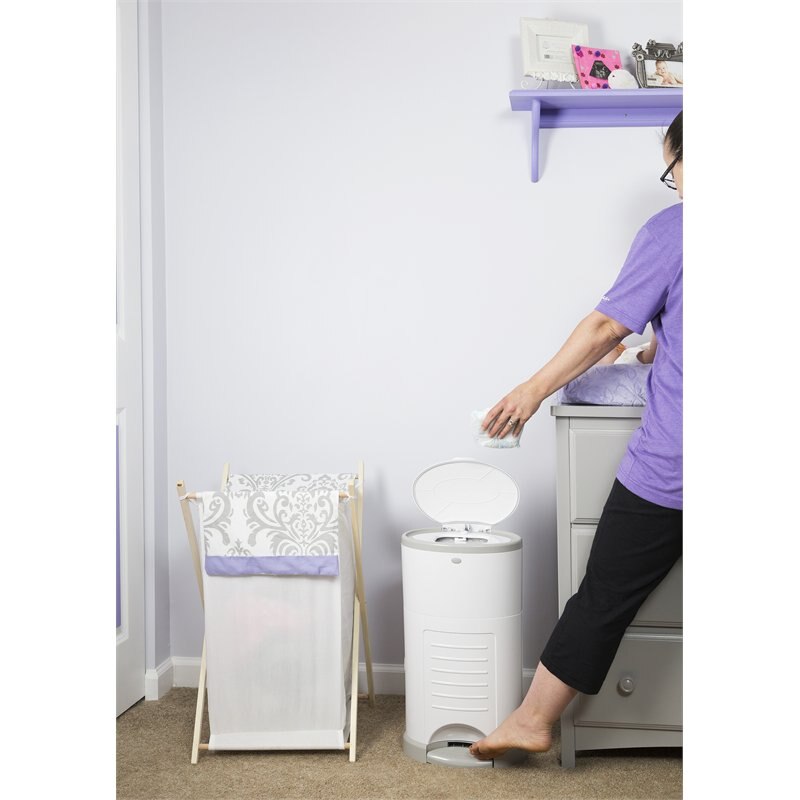 Dekor Diaper Disposal Bin Classic White The Pen Centre
