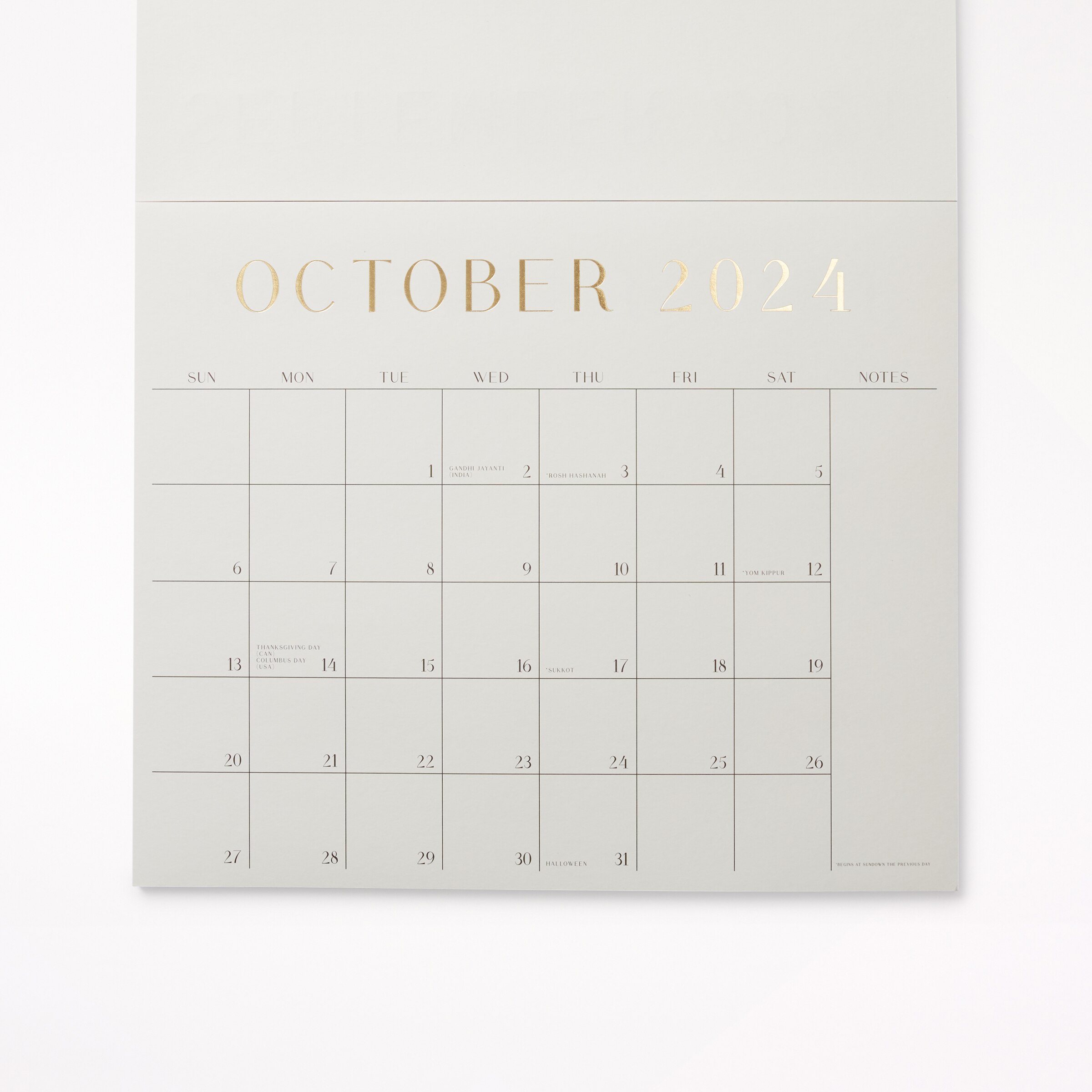 Hobbry 20242025 17Month Calendar, Gold Niagara Pen Centre