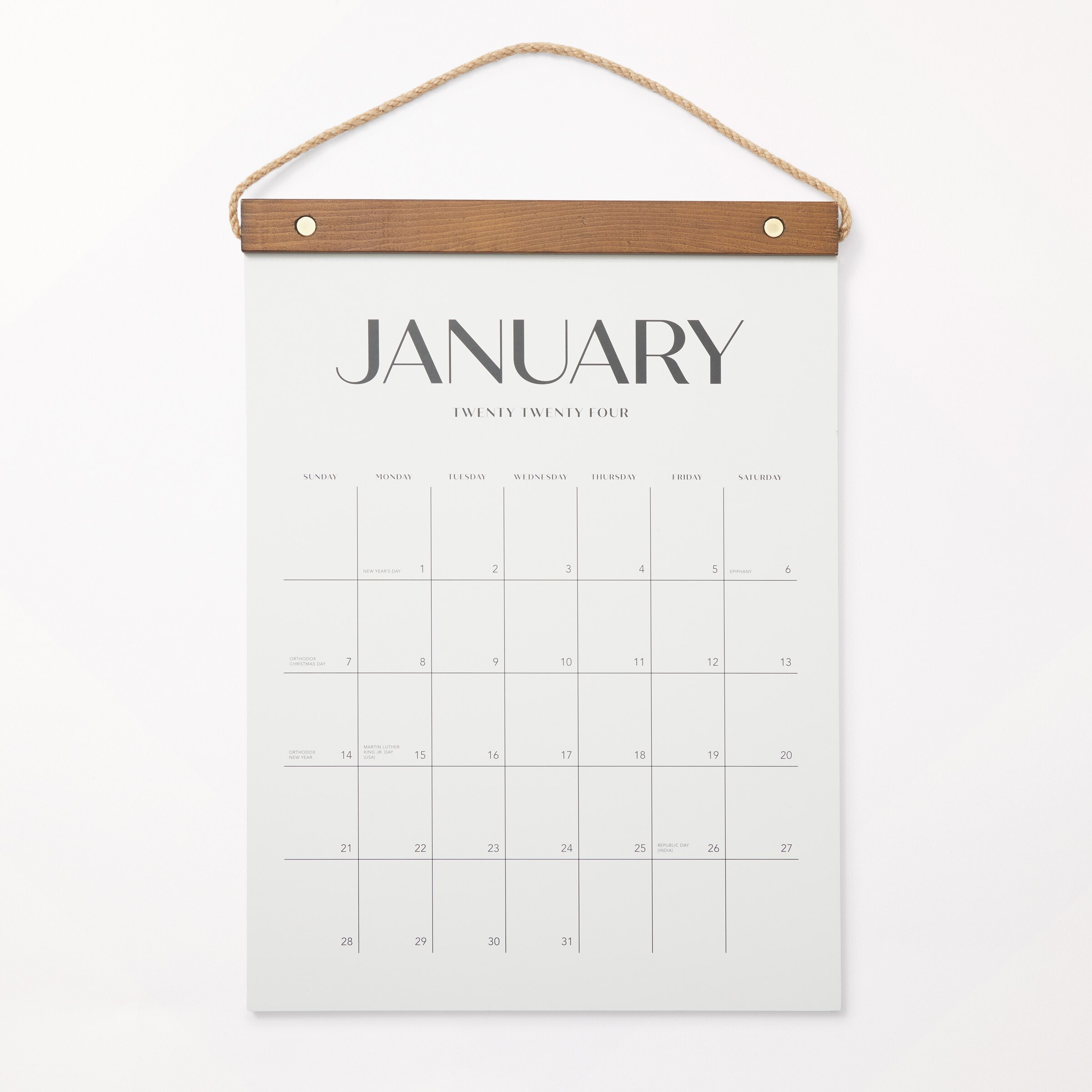 Hobbry 2024 12Month Desk Blotter Calendar, Eucalyptus Yorkdale Mall
