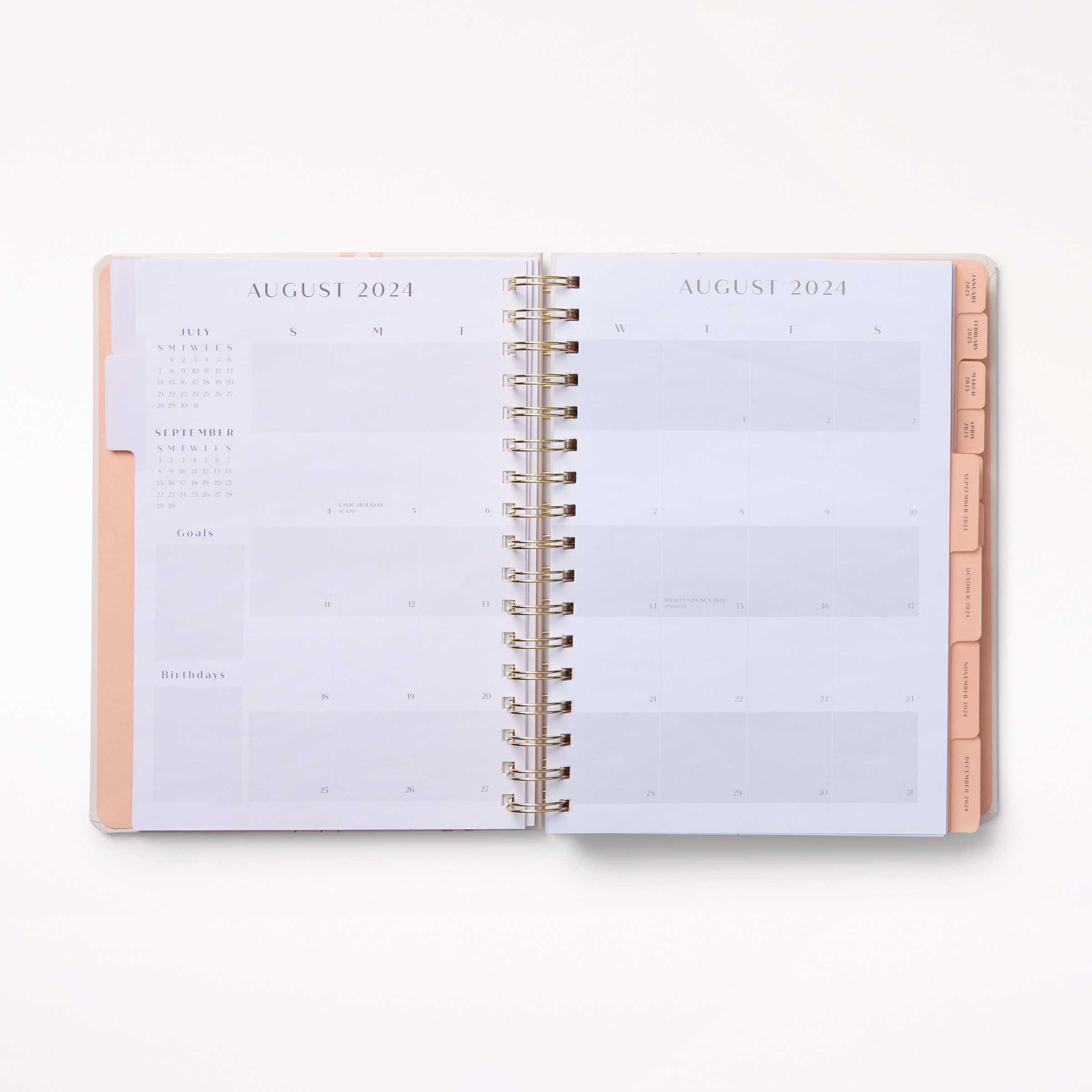 Hobbry 20242025 17Month Planner, Coral Floral Niagara Pen Centre