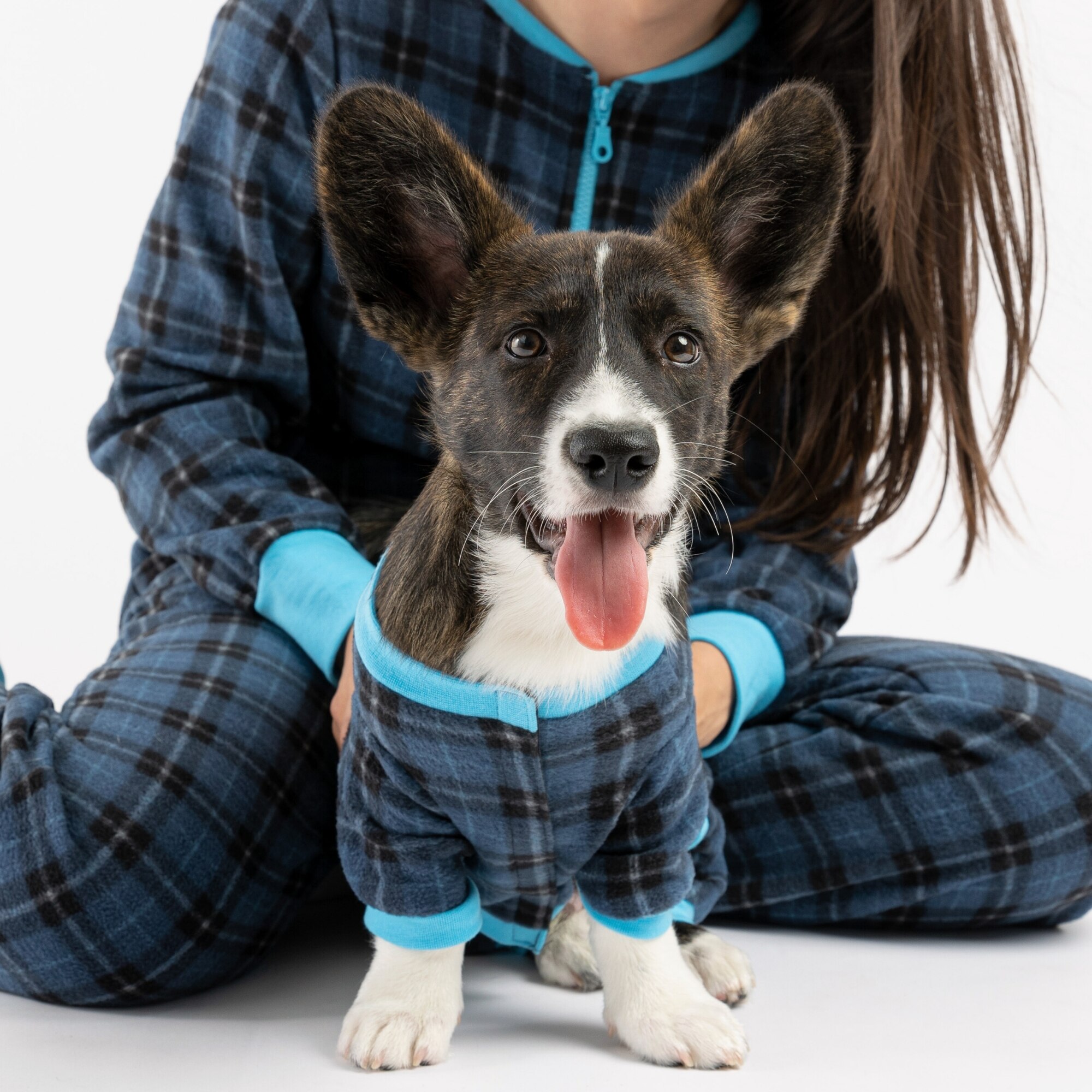 Dog and store human matching onesie