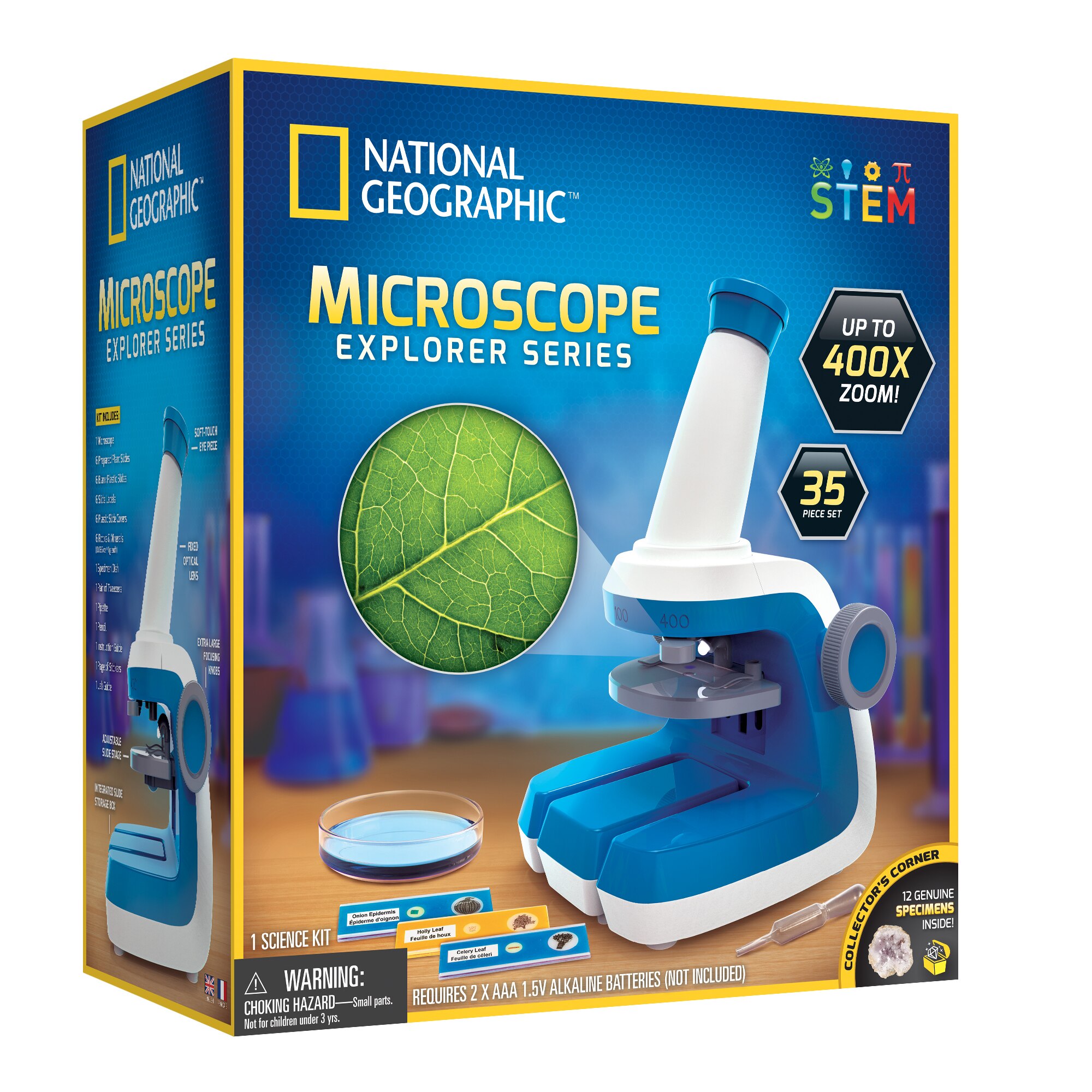 Elenco EDU-23703 5-in-1 100x-1200x Deluxe Microscope Kit —