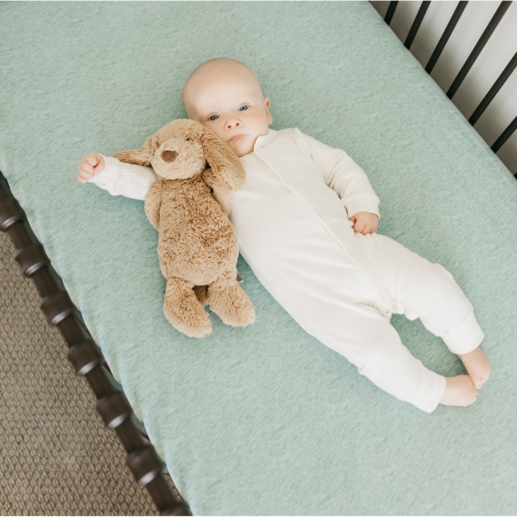 Copper pearl outlet bloom crib sheet