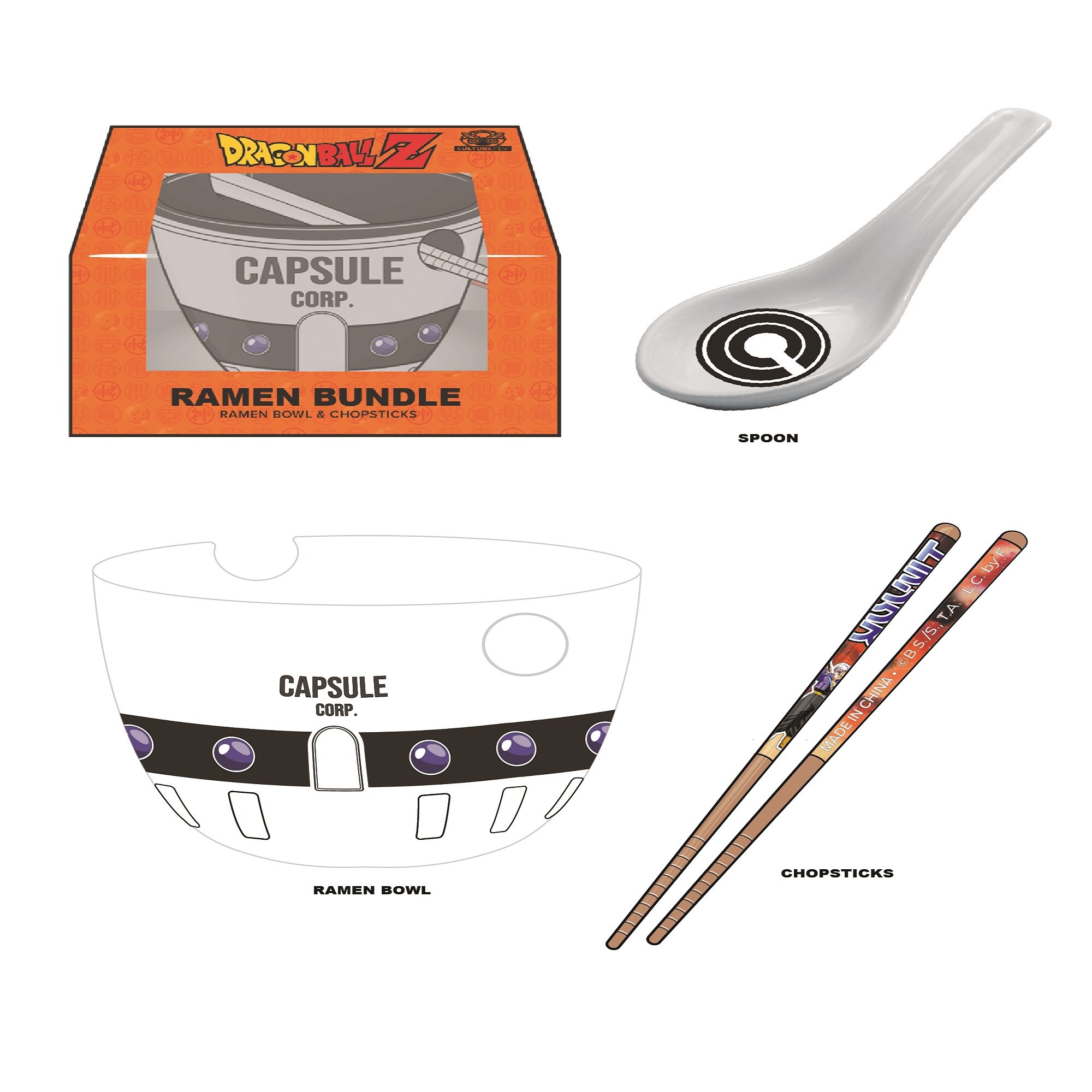 Undefined Indéterminée Ramen Bowl Dragon Ball Z Willowbrook