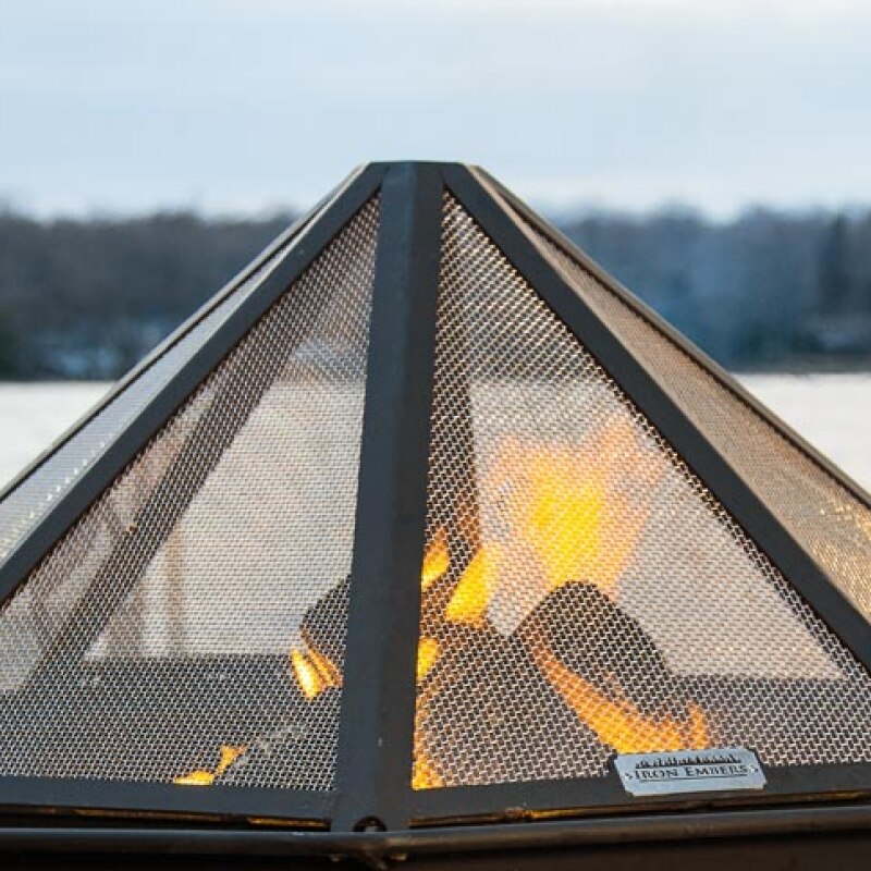 Iron Embers 3' Polygon Bowl Fire Pit Decked Out Bundle The Pen Centre