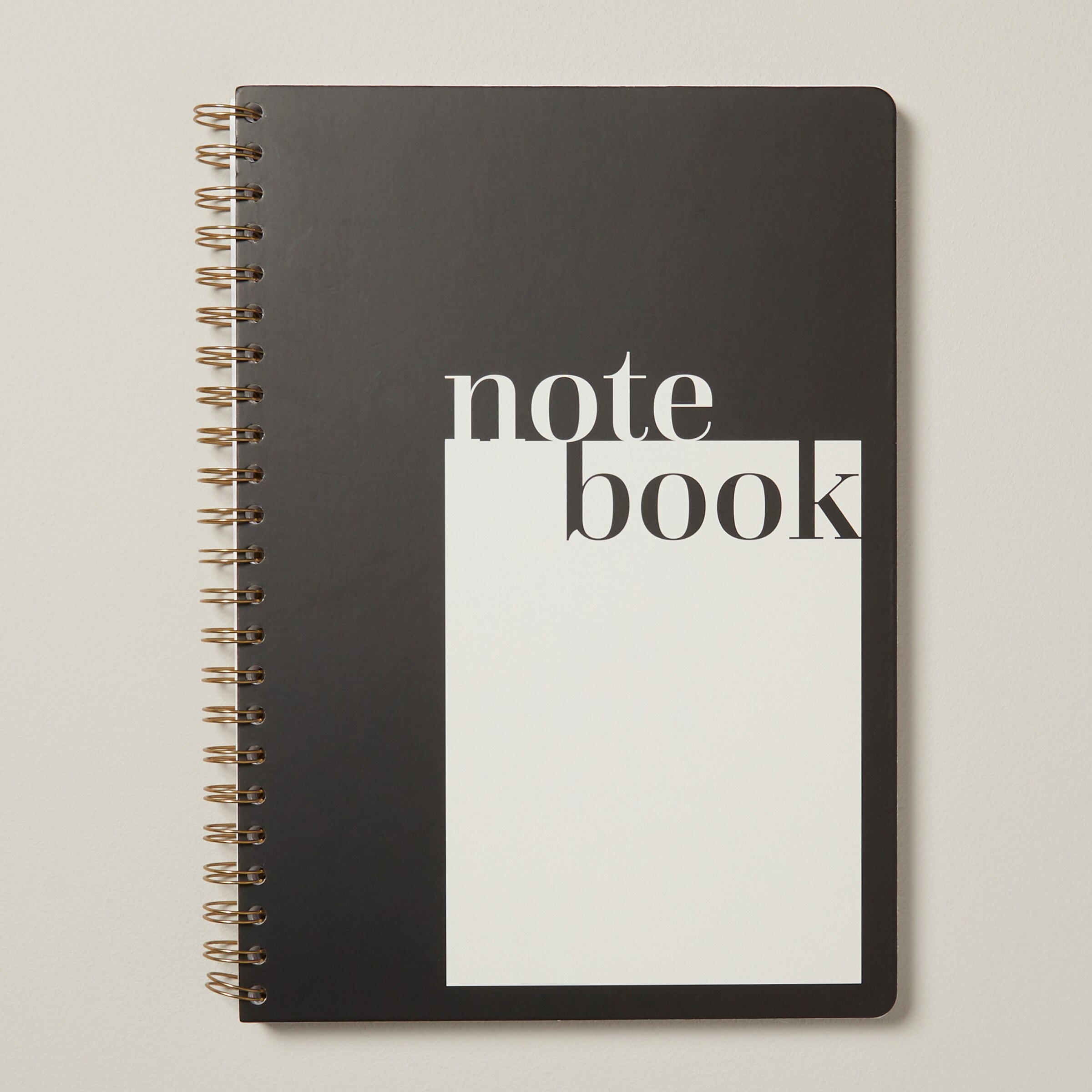 NOTA A4 Top Spiral Notebook, Taupe Window Pane Willowbrook Shopping
