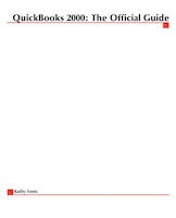 QuickBooks 2000: The Official Guide