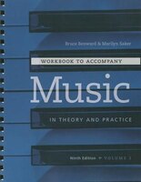 Workbook t/a Music in Theory and Practice, Volume I