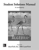 STUDENT SOLUTIONS MANUAL FOR INTERMEDIATE ALGEBRA