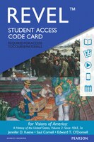 Revel For Visions Of America: A History Of The United States, Volume Two --  Access Card