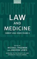 Law and Medicine: Current Legal Issues Volume 3