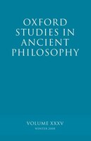 Oxford Studies in Ancient Philosophy XXXV: Winter 2008