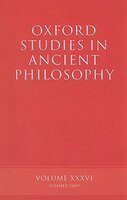 Oxford Studies in Ancient Philosophy, Volume XXXVI