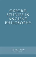 Oxford Studies in Ancient Philosophy, Volume 44