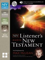The NIV Listener's Audio New Testament: Vocal Performance by Max McLean