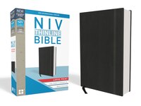 Niv, Thinline Bible, Large Print, Hardcover, Black, Red Letter, Comfort Print