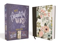 Niv, Beautiful Word Bible, Updated Edition, Peel/stick Bible Tabs, Cloth Over Board, Floral, Red Letter, Comfort Print: 600+ Full-