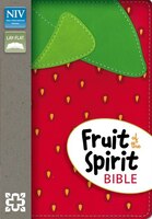 Niv, Fruit Of The Spirit Bible, Imitation Leather, Red, Red Letter